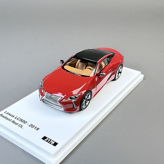 2018 Lexus LC500 1:64 Diecast Model Car by ALOMSTREAL – Red