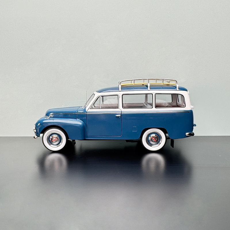 1939 Volvo PV445 Duett 1:18 Scale Diecast Model – Classic Blue Estate
