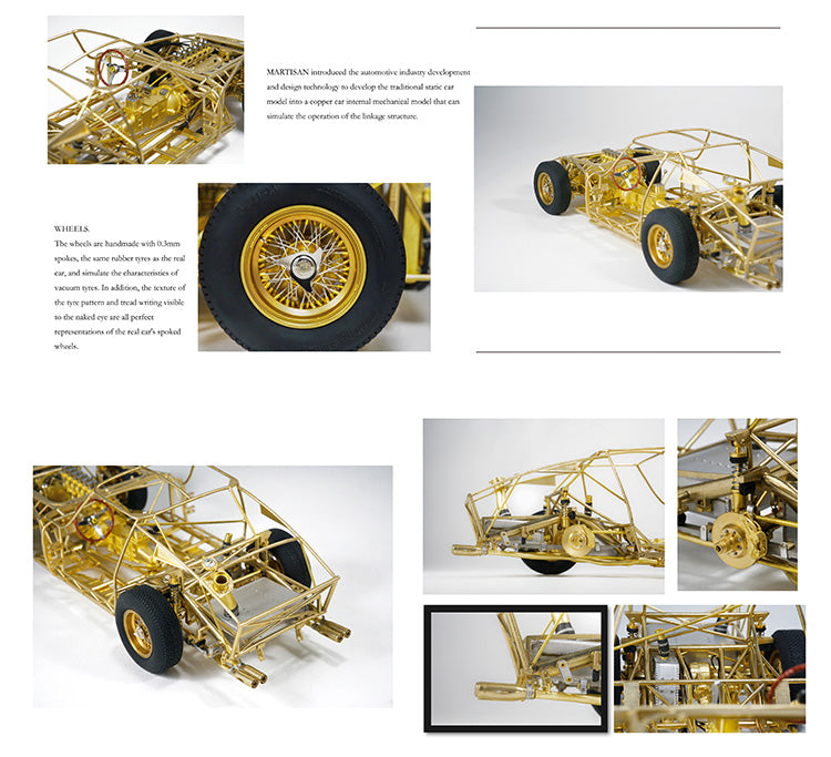 MARTISAN 1:18 Ferrari 250GTO Copper Car Internal Structure Model Skeleton