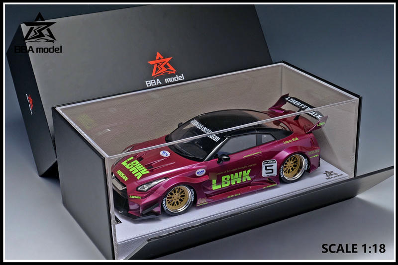 BBA Nissan GT-R 35GT-RR 1:18 Resin Model Car