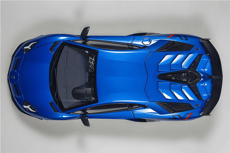 AutoArt Lamborghini Aventador SVJ 1:18 Scale Diecast Model – Diecast Supercar Collection（Blue）