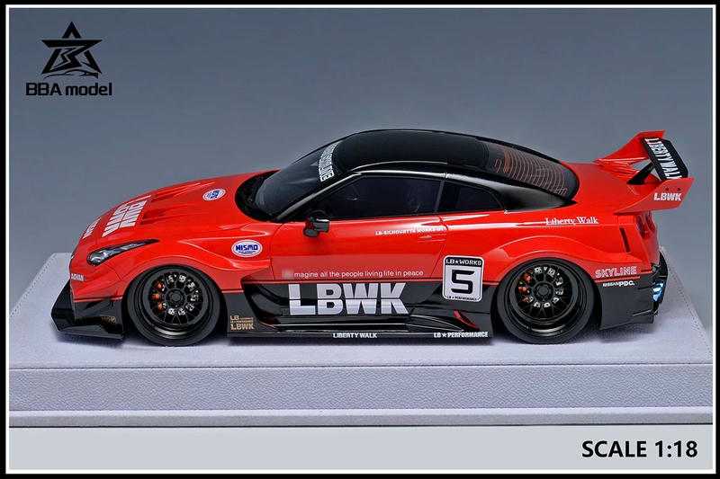 BBA Nissan GT-R 35GT-RR 1:18 Resin Model Car