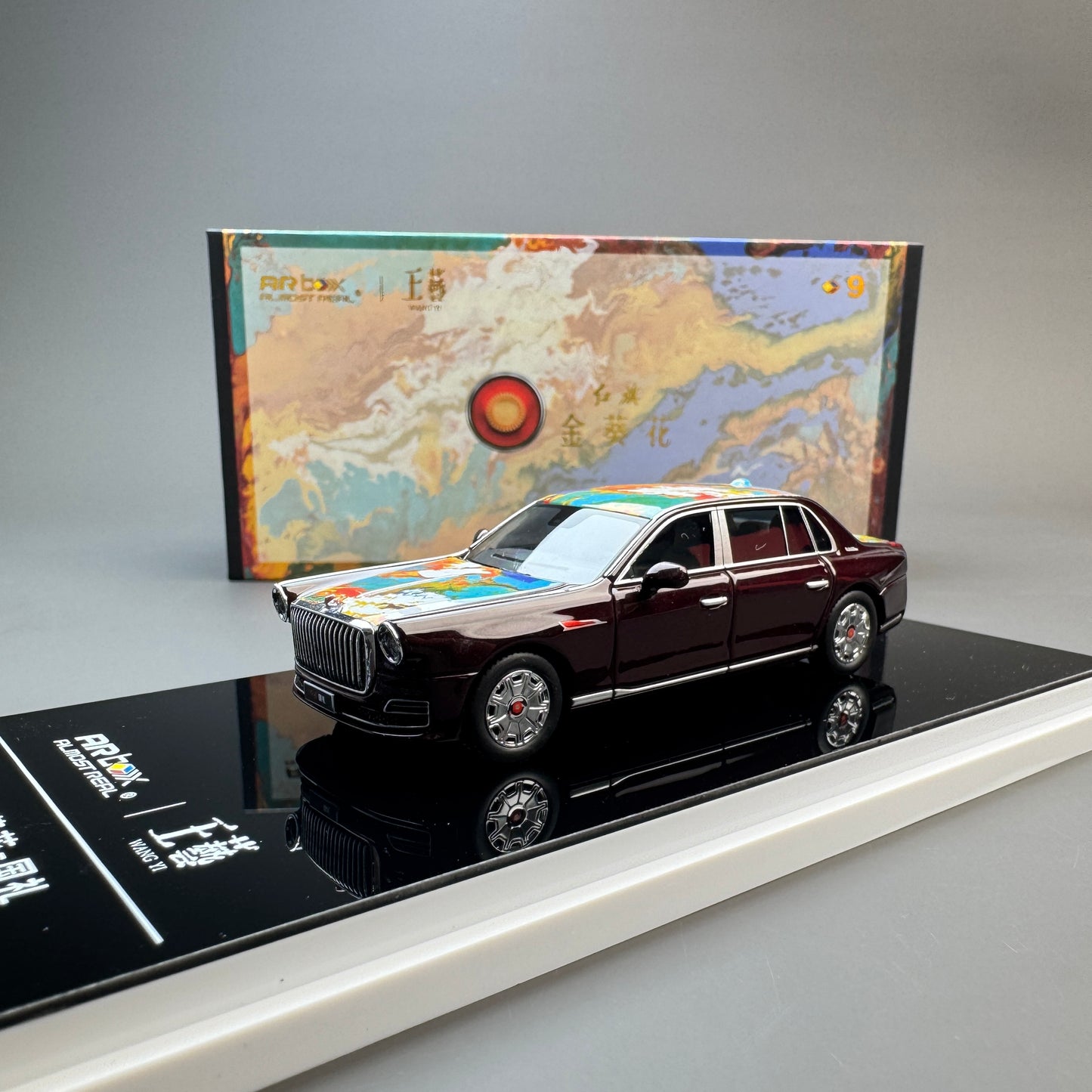 AR BOX 1:64 Hongqi Guoli Diecast Model