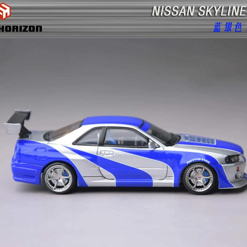 FH 1:64 Nissan Skyline GT-R R34 V-Spec II Diecast Model