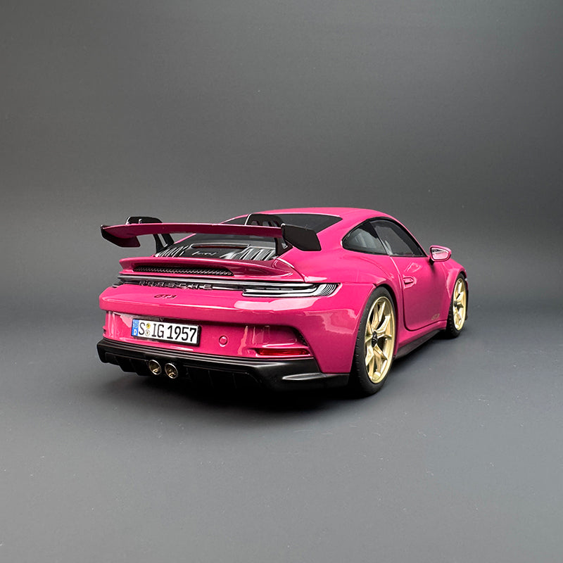 Norev Porsche 911 GT3 1:18 Scale Diecast Model Car – Alloy, ABS &amp; Rubber with Opening Doors and Functional Steering