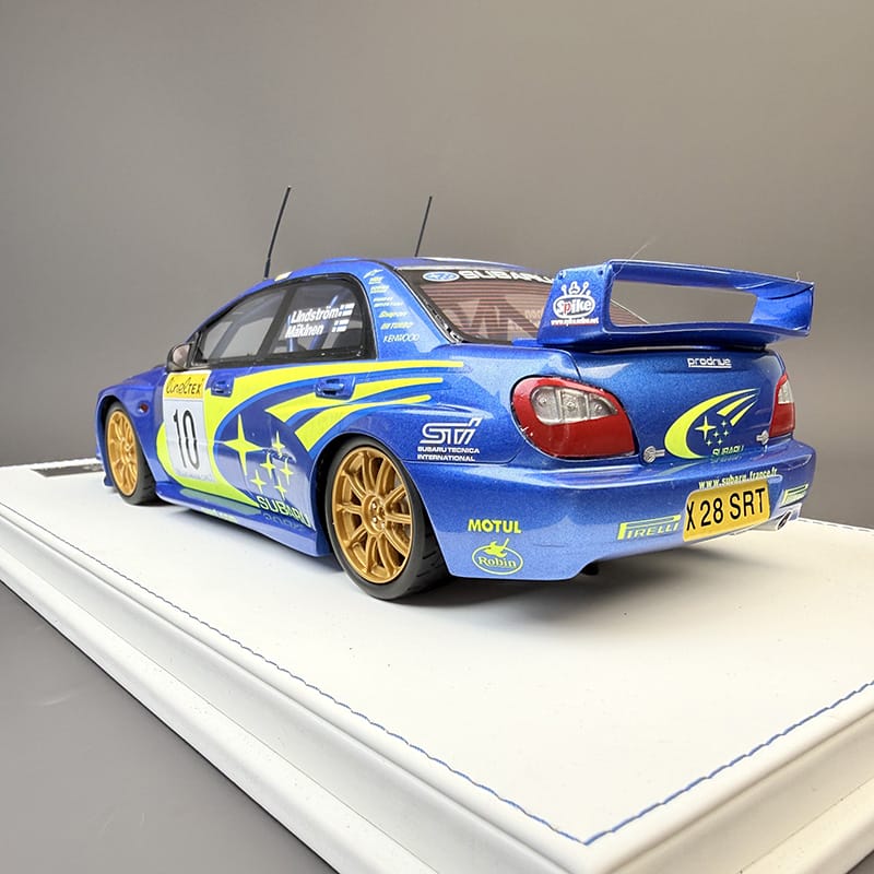1:18 Subaru Impreza STI WRC 2002 Monte Carlo Rally Resin Model Car