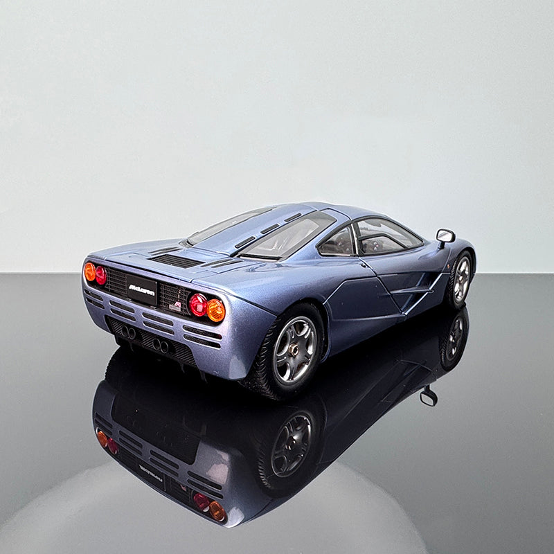 McLaren F1 XP5 Diecast Model – 1:18 Scale Interactive Collectible by LCD ice blue