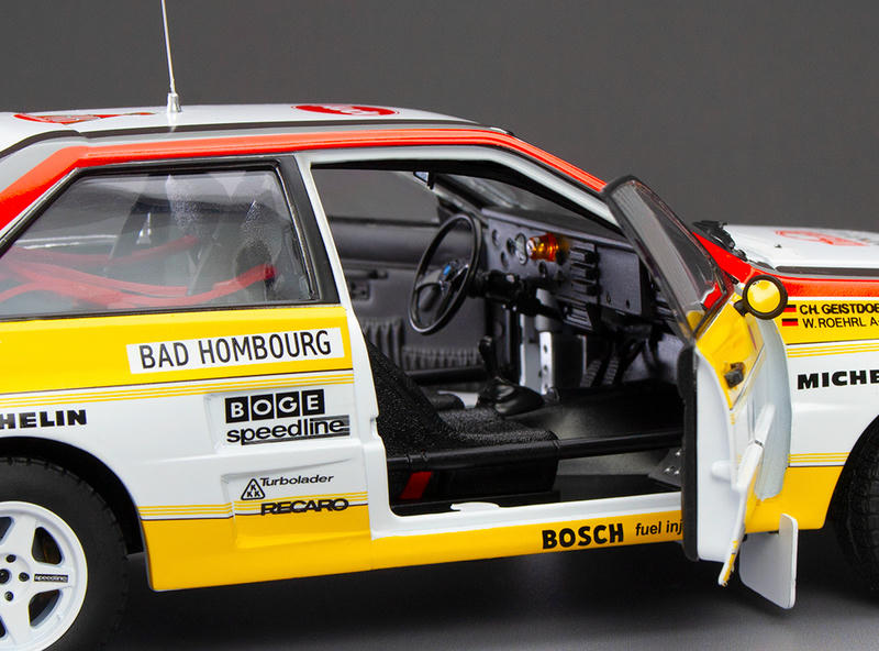 SunStar 1:18 Audi Quattro A2 WRC 1984 Diecast Car- #1 – YX car model