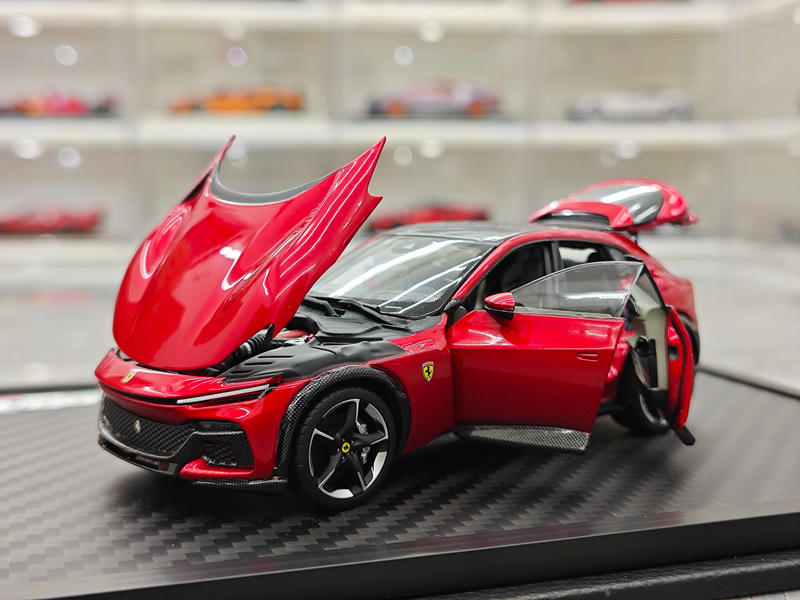 BBR Ferrari Purosangue Black Roof 1:43 Diecast Model Car