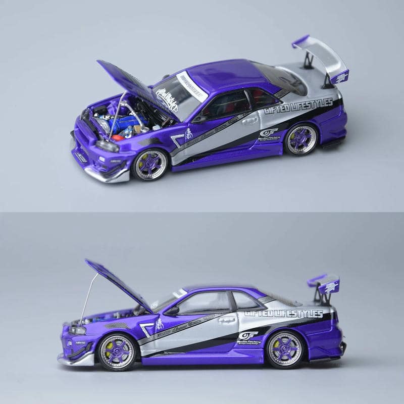 FH 1:64 Nissan Skyline GT-R R34 V-Spec II Diecast Model