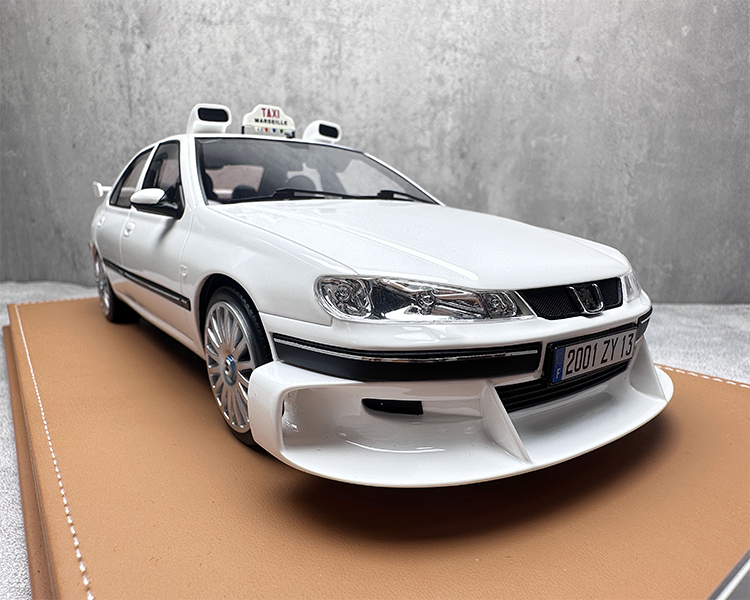 Fahrzeugkunst Peugeot 406 Taxi Harz Auto Modell Sammlung 1 18 Taxi Express