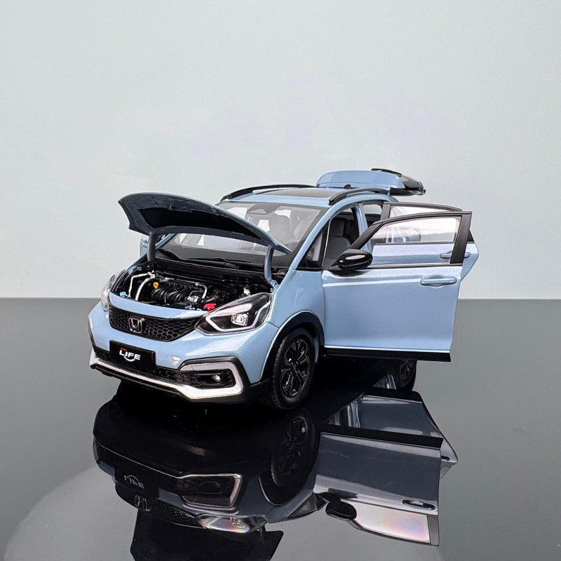 Honda LIFE Diecast Model – 1:18 Scale Interactive Collectible (Blue)