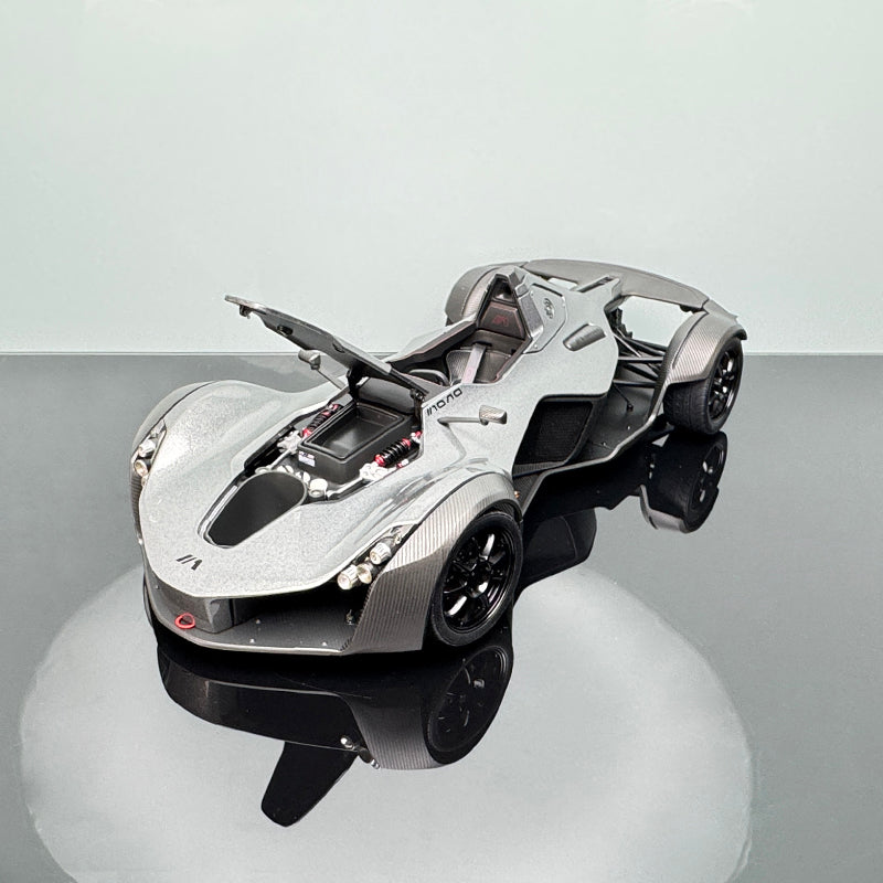 BAC MONO Racing Car Diecast – 1:18 Scale Collectible (Translucent Box)