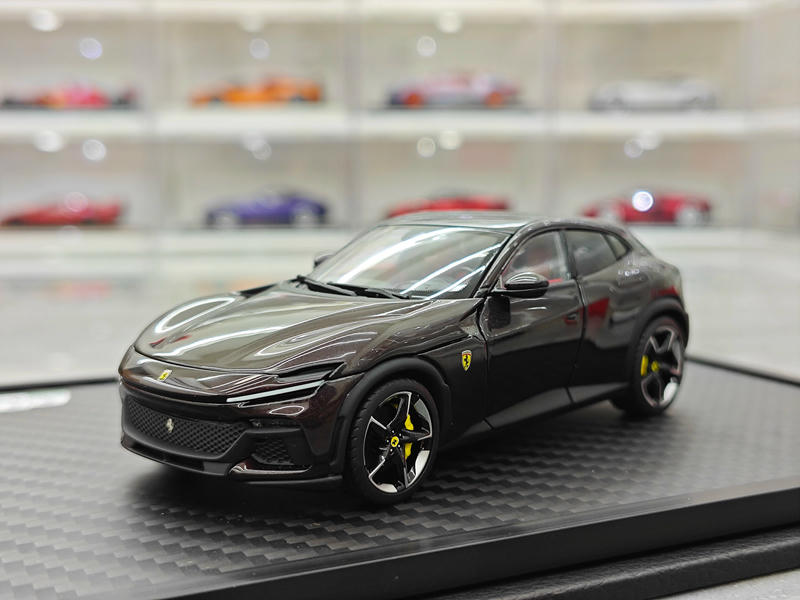 BBR Ferrari Purosangue Black Roof 1:43 Diecast Model Car – YX car