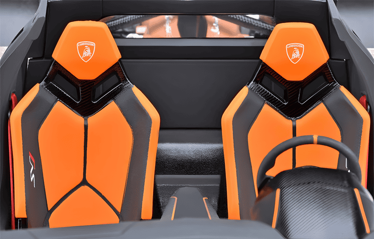 AutoArt Lamborghini Aventador SVJ 1:18 Scale Diecast Model – Diecast Supercar Collection（Orange）