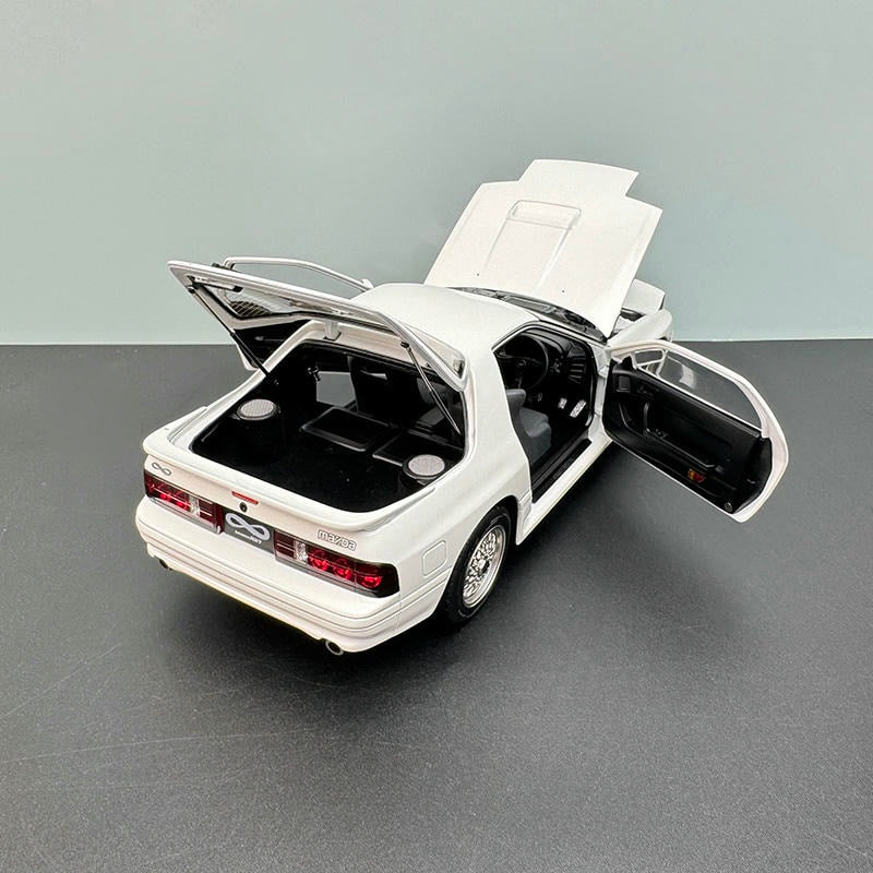 WHELART 1:18 Mazda RX‑7 FC3S White Unlimited Edition DieCast Alloy Sports Car Model