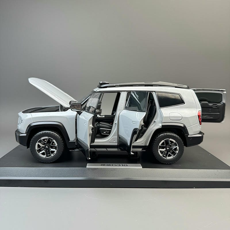 Original Changan Deep Blue G318 1:18 Alloy Model Car