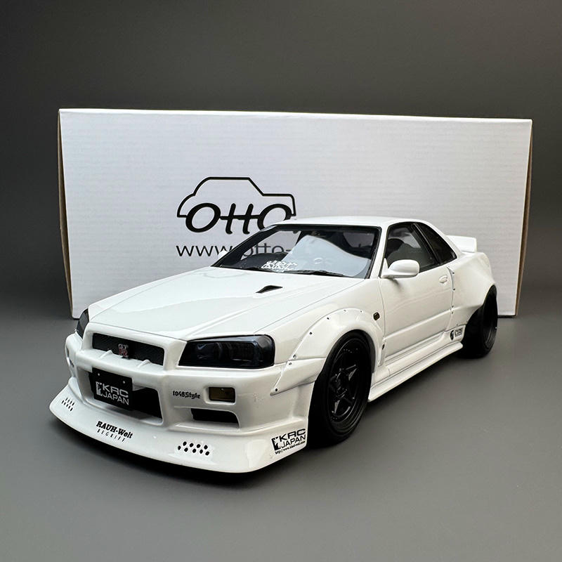 OTTO Nissan GT-R R34 KRC 1:18 Resin Model Car