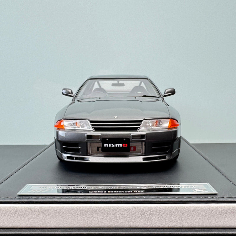 Pre-Sale: MOTORHELIX 1:18 Nissan Skyline GT-R (R32) – Gunmetal Grey Resin Model