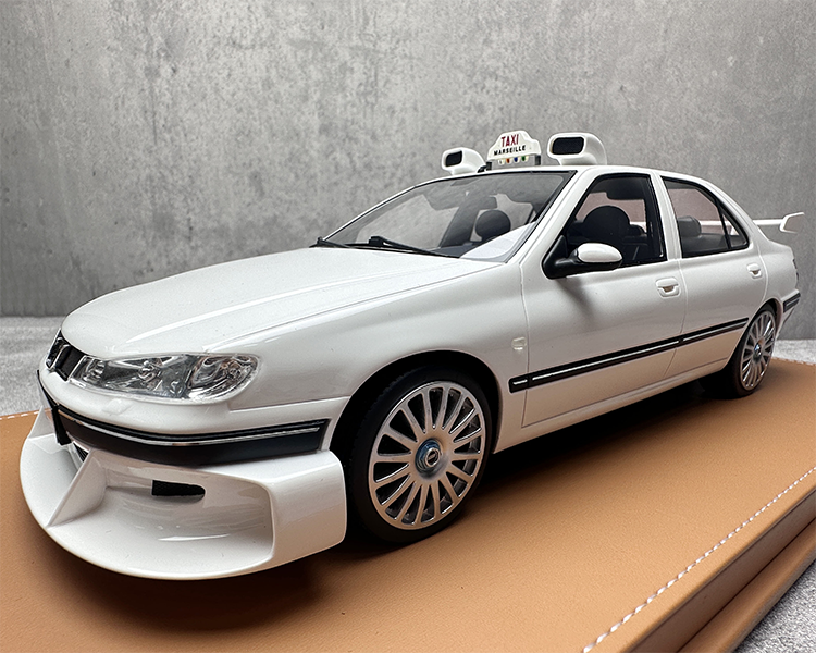 Fahrzeugkunst Peugeot 406 Taxi Harz Auto Modell Sammlung 1 18 Taxi Express