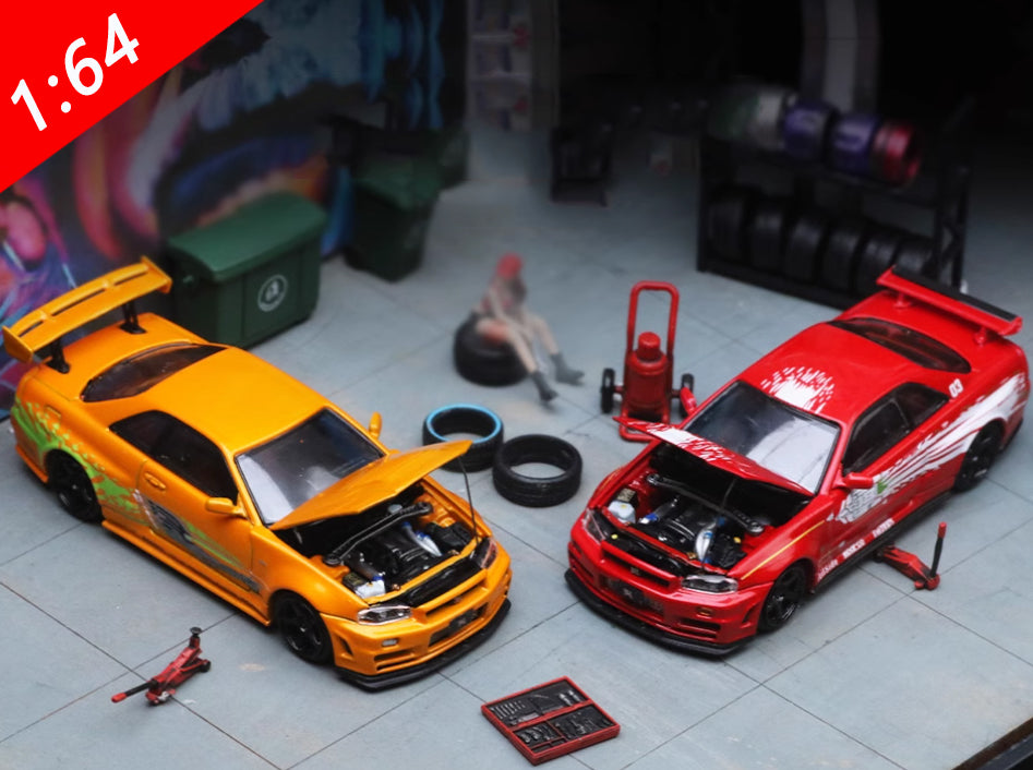 OTTO 1:18 Toyota HiAce LBWK Resin Model – YX car model