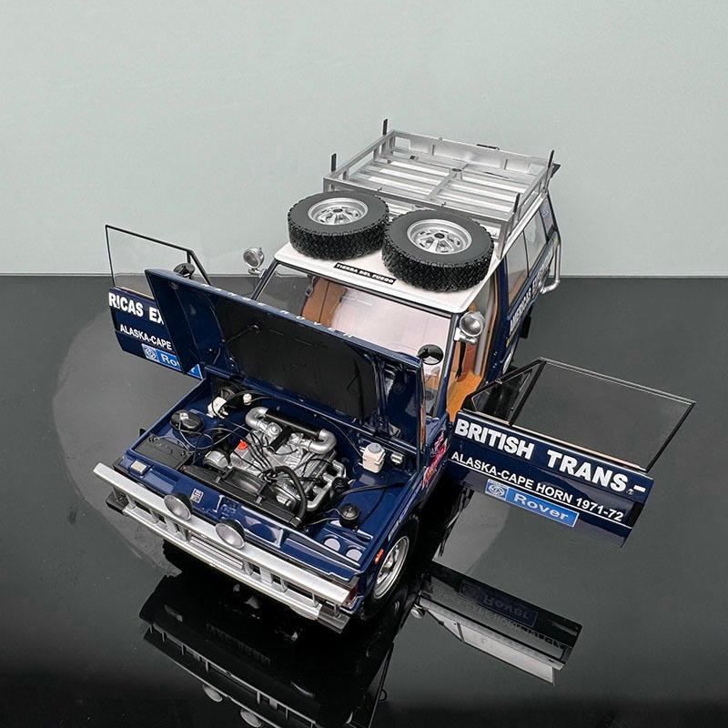 Range Rover British American Crossover Racing – 1:18 Almost Real Scale Diecast Car Model (Black Charcoal)