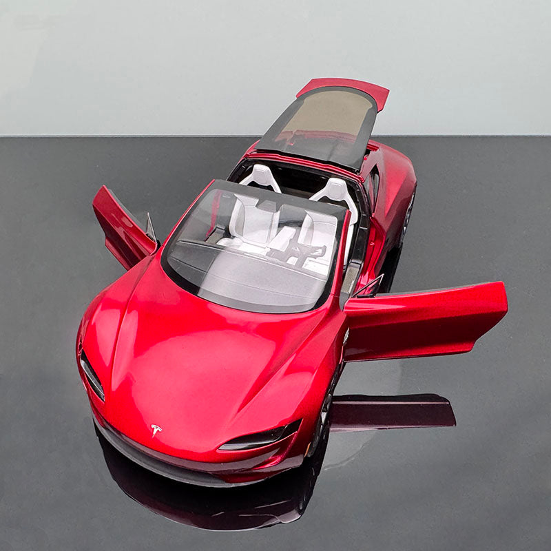 1/18 Tesla Roadster Diecast car model Collection ornament car model
