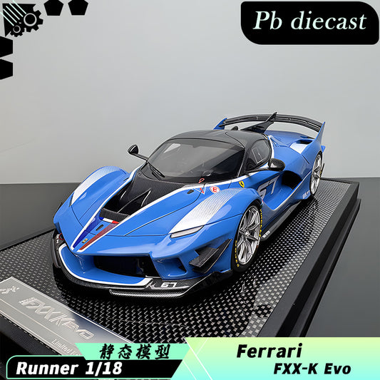 1/18 Runner Ferrari FXXK EVO modified limited edition simulation resin car model