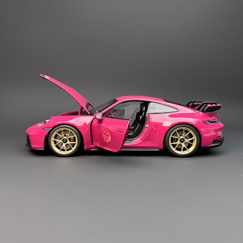Norev Porsche 911 GT3 1:18 Scale Diecast Model Car – Alloy, ABS &amp; Rubber with Opening Doors and Functional Steering