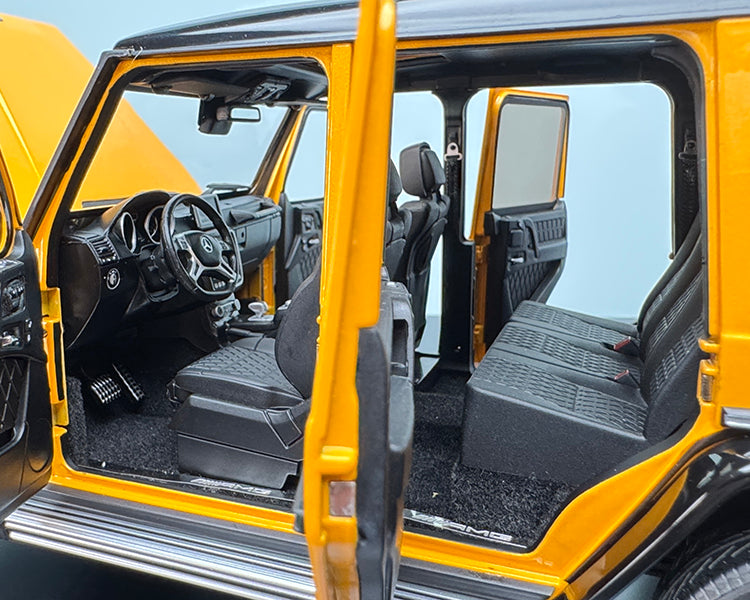 AR Mercedes‑Benz G63 AMG 2017 1:18 Scale Diecast Model – Interactive Yellow Edition