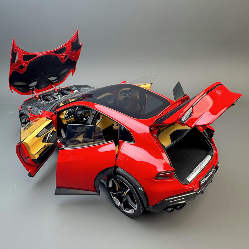 BBR 1:18 Ferrari Purosangue Red Alloy Diecast Model – YX car model