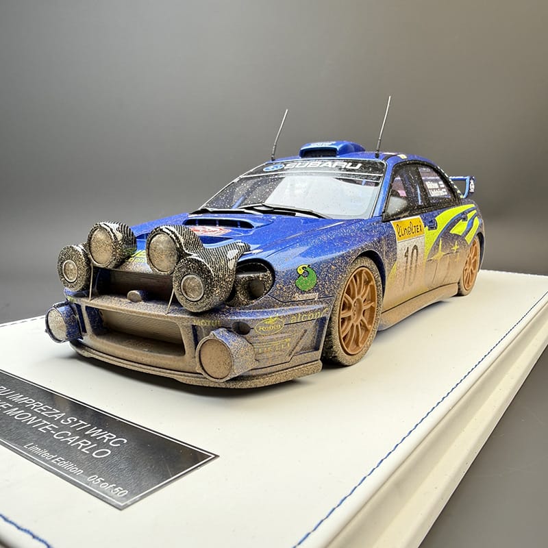 1:18 Subaru Impreza STI WRC 2002 Monte Carlo Rally Resin Model Car