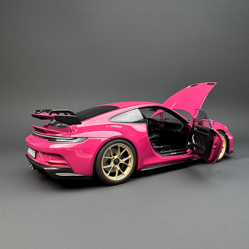 Norev Porsche 911 GT3 1:18 Scale Diecast Model Car – Alloy, ABS &amp; Rubber with Opening Doors and Functional Steering