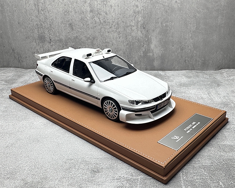 Fahrzeugkunst Peugeot 406 Taxi Harz Auto Modell Sammlung 1 18 Taxi Express