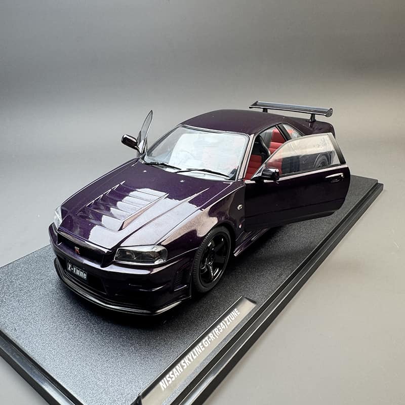 Solido 1:18 Nissan GT-R R34 Z-Tune Diecast Model – YX car model