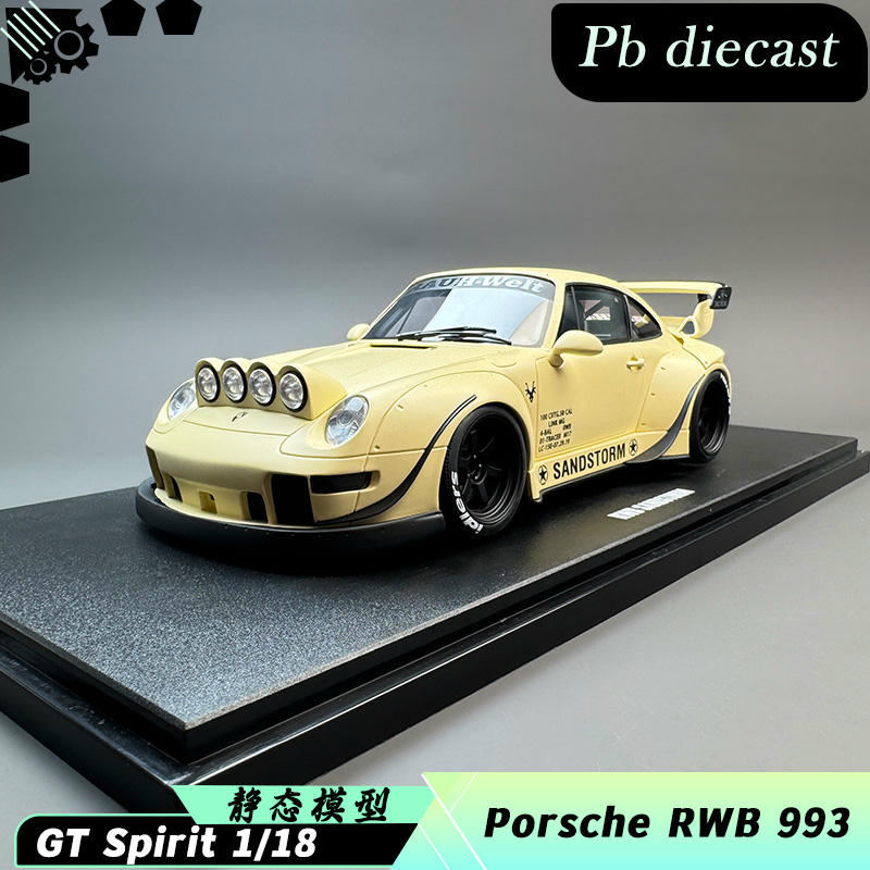 GT Spirit 1:18 Porsche 911 (993) RWB Sandstorm Resin Model
