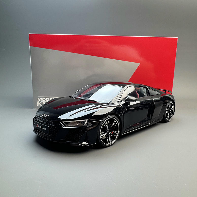 Audi R8 ブラック ミニカー　1/18 Kengfai 1:18 Audi R8 Diecast Model — Black – YX car model