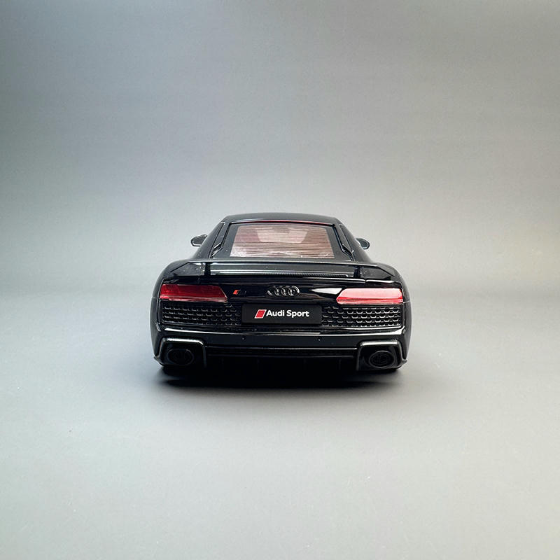 Kengfai 1:18 Audi R8 Diecast Model — Black – YX car model