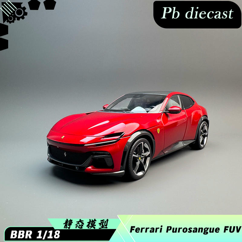 BBR 1:18 Ferrari Purosangue Diecast Model — Rosso Magma