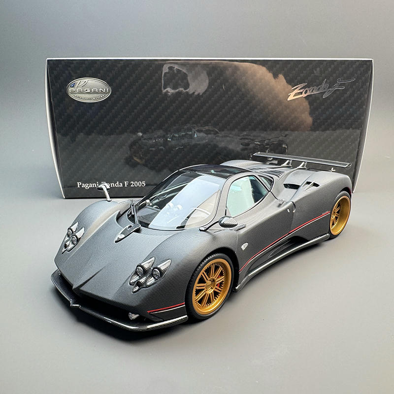 Almost Real 1:18 Pagani Zonda F 2005 — Matt Carbon Black
