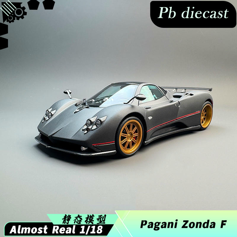 Almost Real 1:18 Pagani Zonda F 2005 — Matt Carbon Black