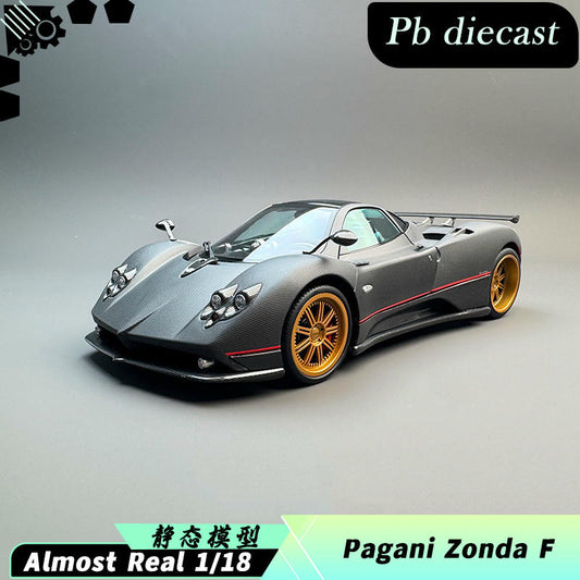 Almost Real 1:18 Pagani Zonda F 2005 — Matt Carbon Black