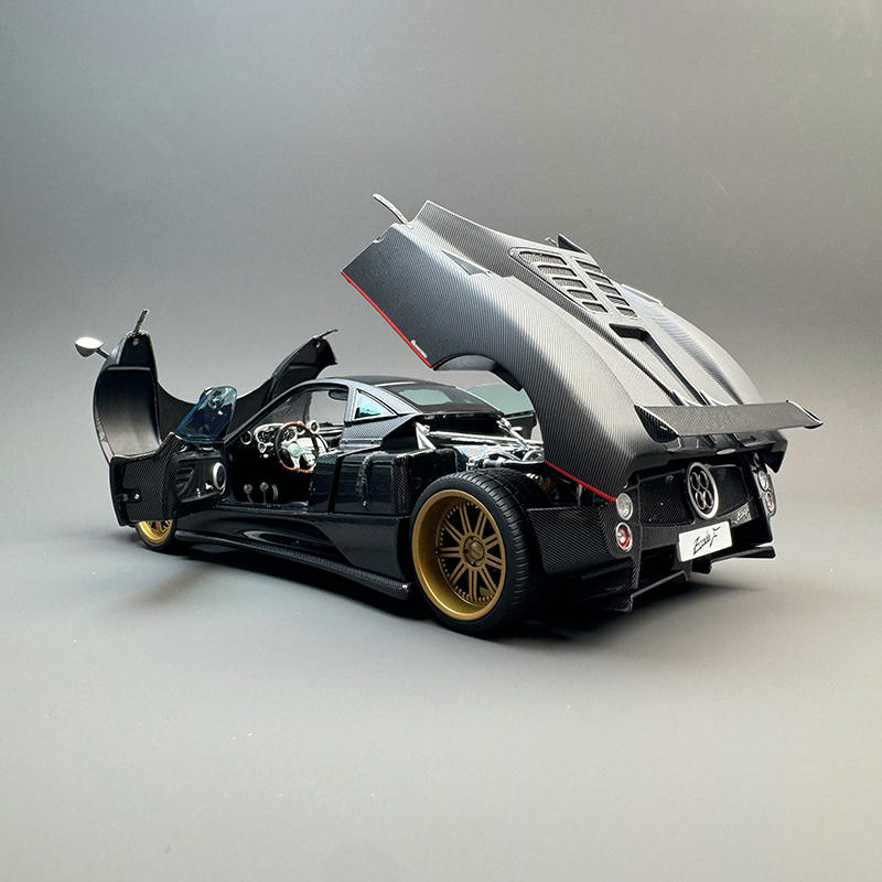 Almost Real 1:18 Pagani Zonda F 2005 — Matt Carbon Black