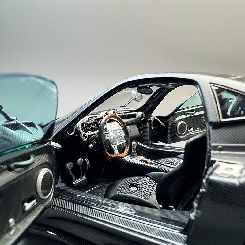 Almost Real 1:18 Pagani Zonda F 2005 — Matt Carbon Black