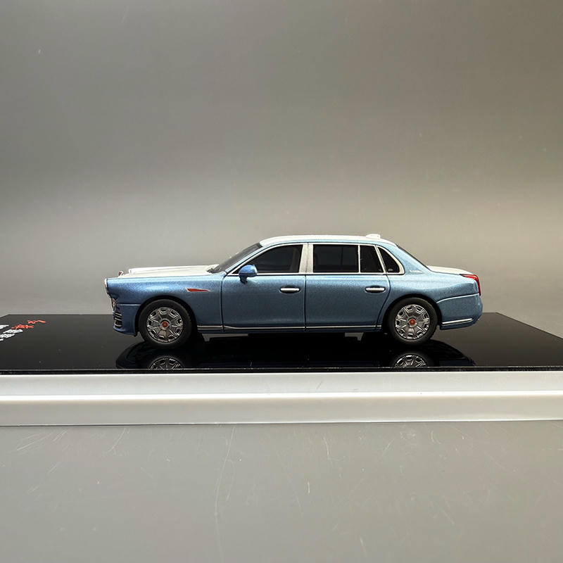 AR BOX 1:64 Hongqi Guoli Diecast Model – (Blue / White)