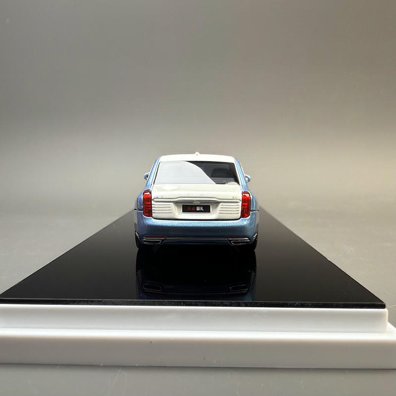 AR BOX 1:64 Hongqi Guoli Diecast Model – (Blue / White)