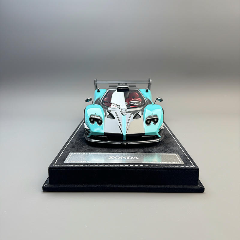 HH Model Pagani Zonda 1:18 Resin Model Car – Blue & Black Carbon