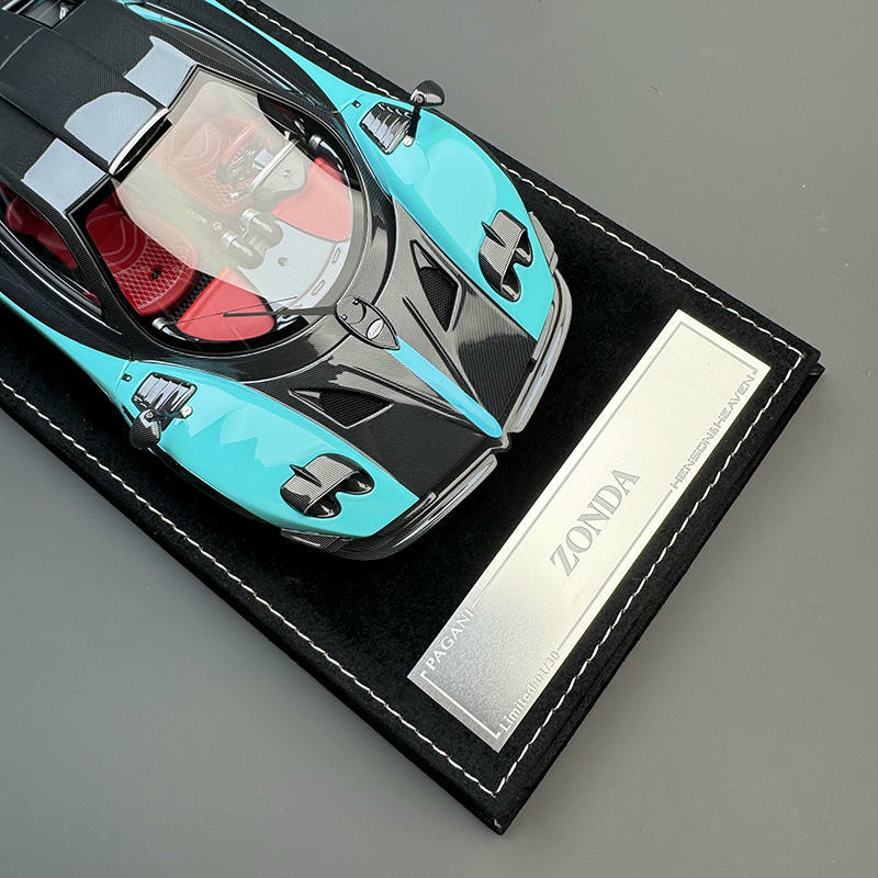 HH Model Pagani Zonda 1:18 Resin Model Car – Blue & Black Carbon