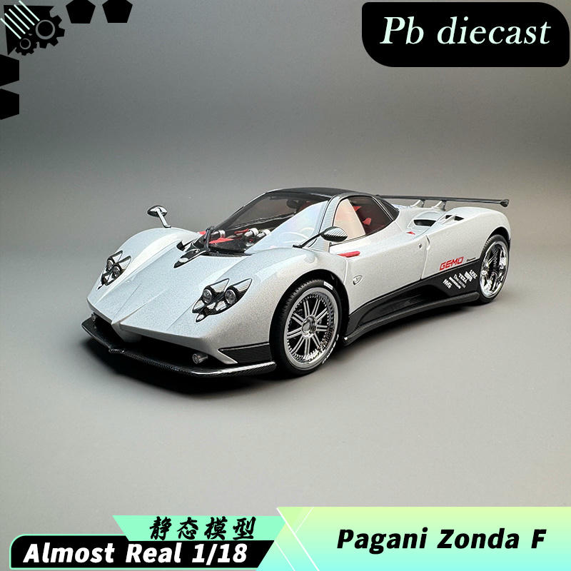 Almost Real Pagani Zonda F 2005 1:18 Diecast Model Car – Silver