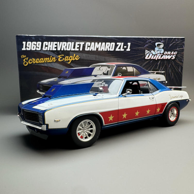 ACME Chevrolet Camaro ZL-1 Drag Outlaws 1969 1:18 Diecast Model Car